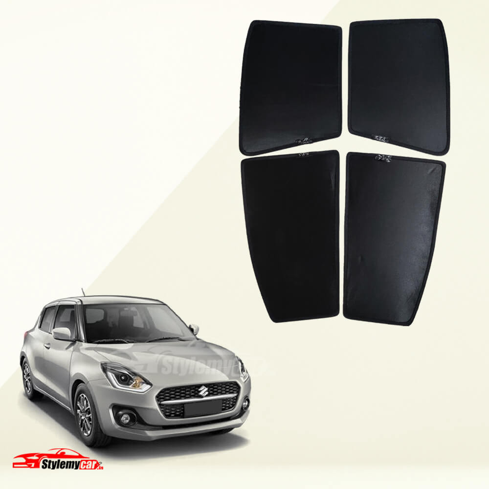 Maruti Swift 2018-2021 Z Black Half Cut Sunshades