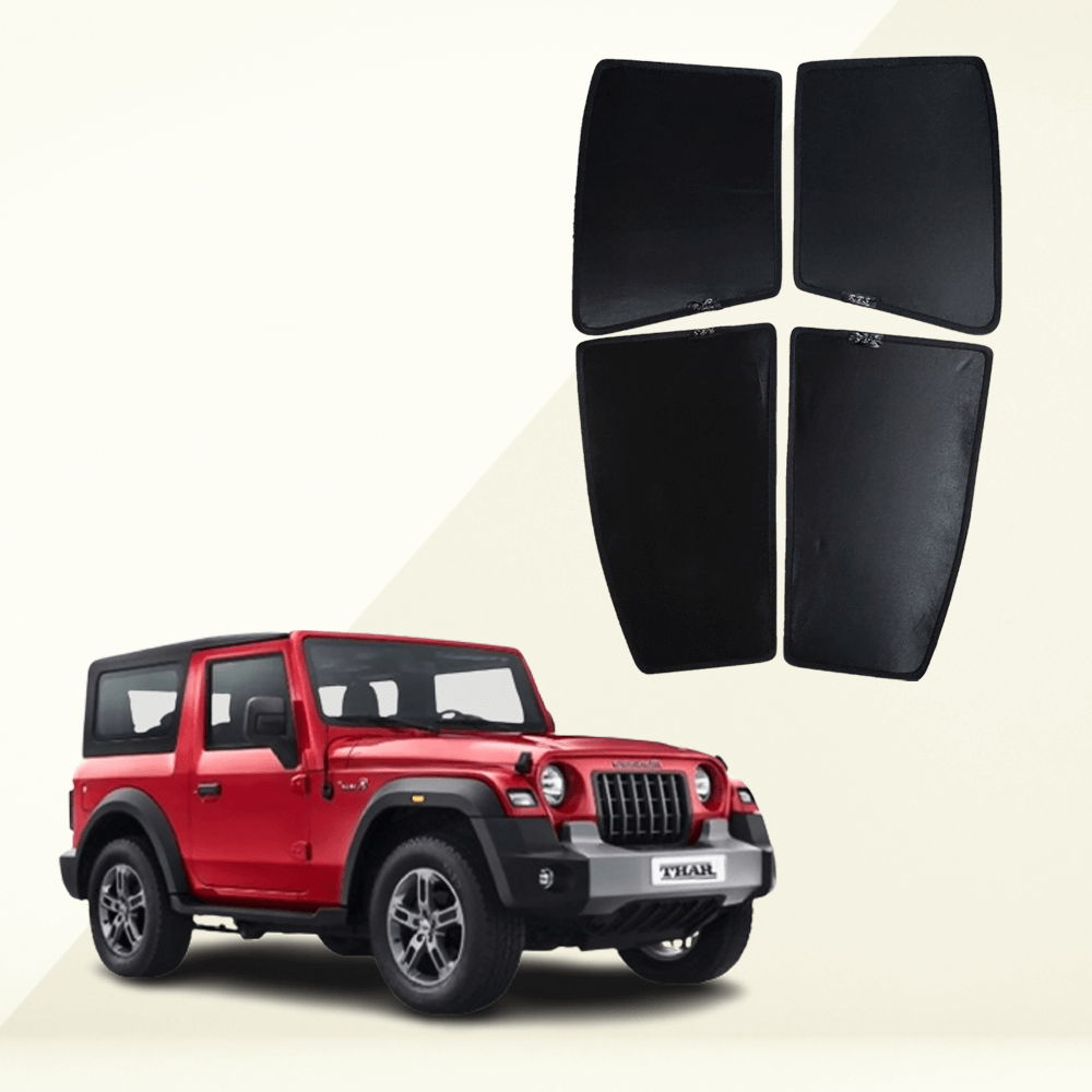 Mahindra Thar 2020 Z Black Half Cut Sunshades