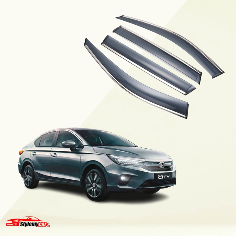 Honda City 2020 - 2023 Model Door Visor Chrome Lining