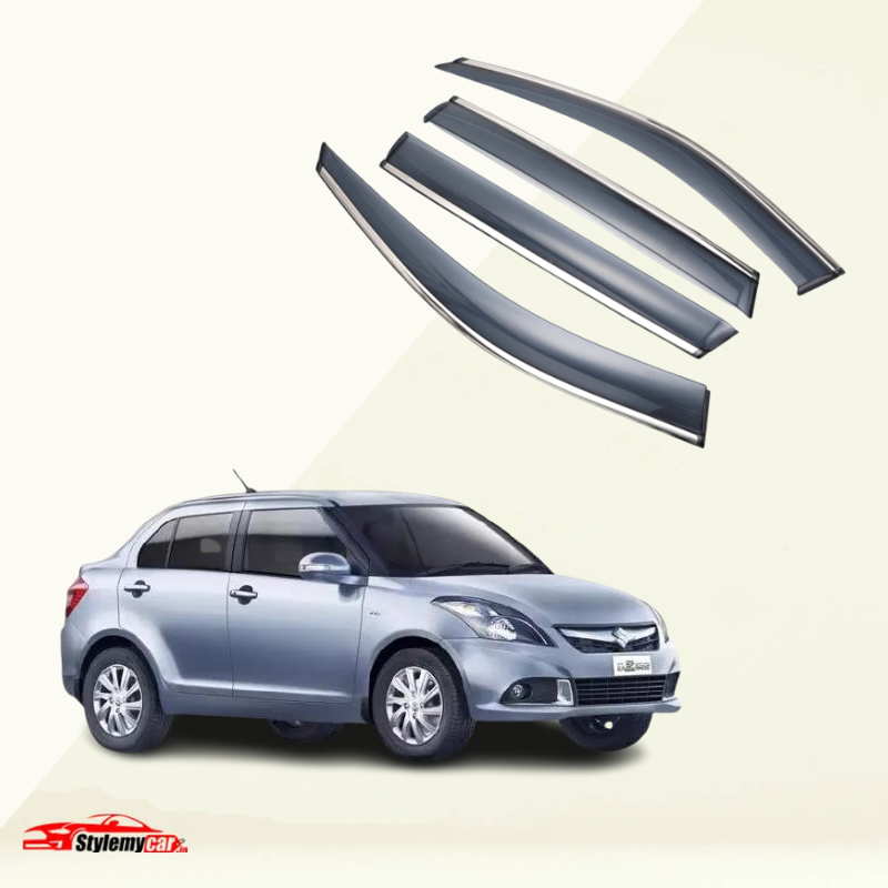 Maruti Suzuki Dzire 2012-2017 Model Door Visor Chrome Lining