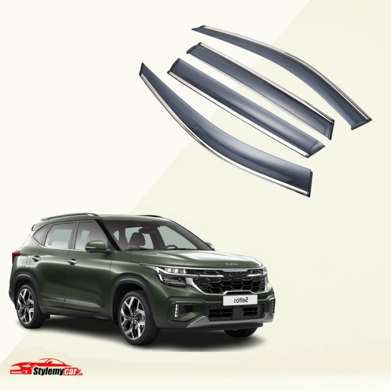 Kia Seltos Door Visor Chrome Lining