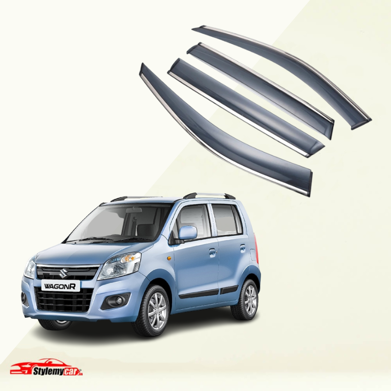 Maruti Suzuki Wagonr 2015 Model Door Visor Chrome Lining