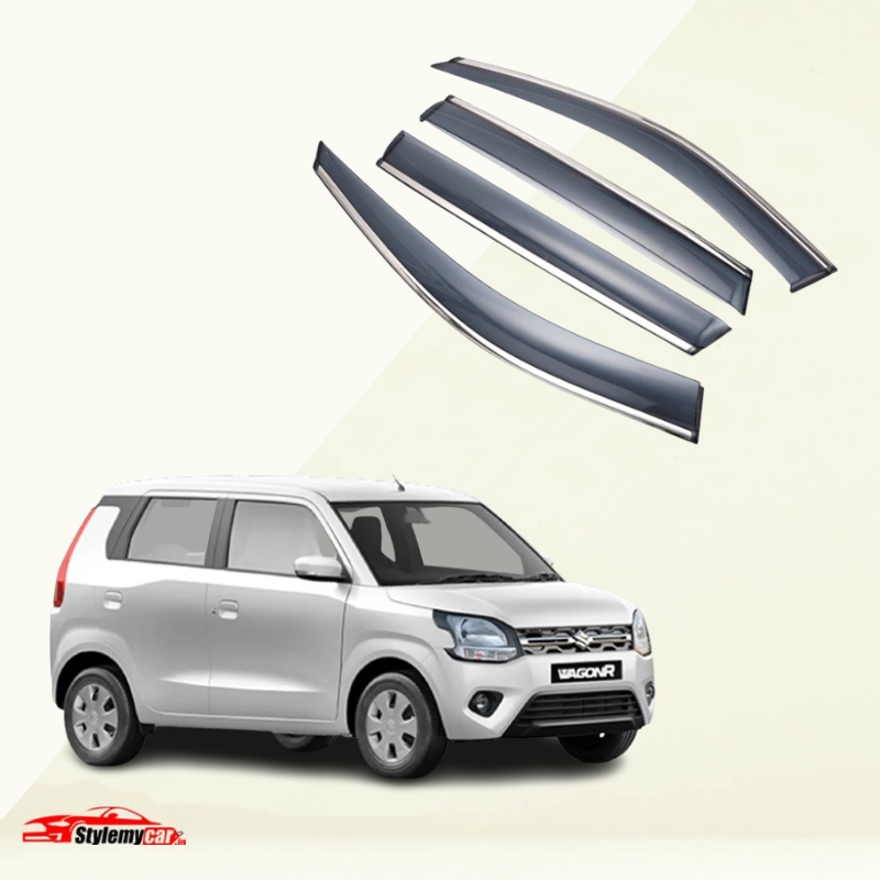 Maruti Suzuki Wagonr 2018 Model Door Visor Chrome Lining