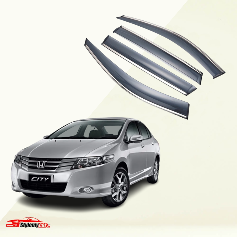 Honda City 2010 Model Door Visor Chrome Lining