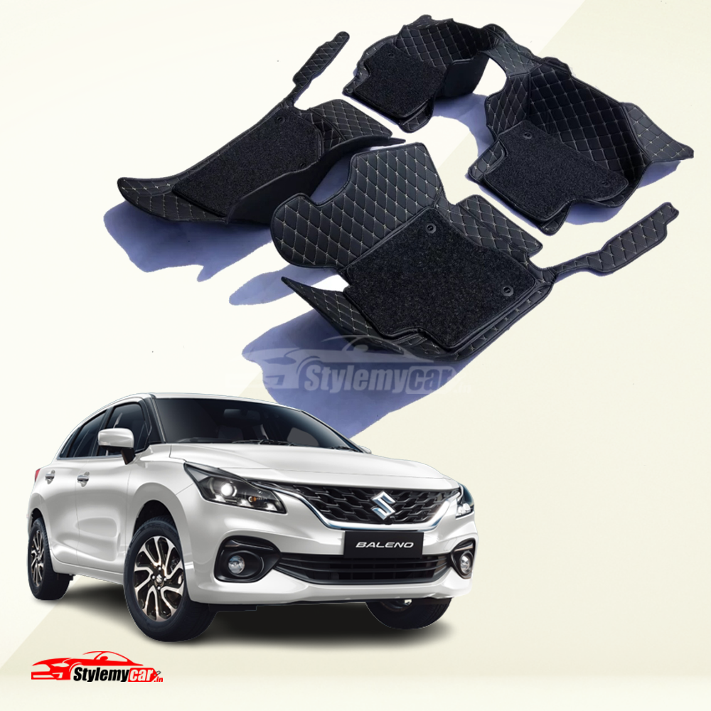 Maruti Baleno 2022 Model Premium 7D Floor Mats