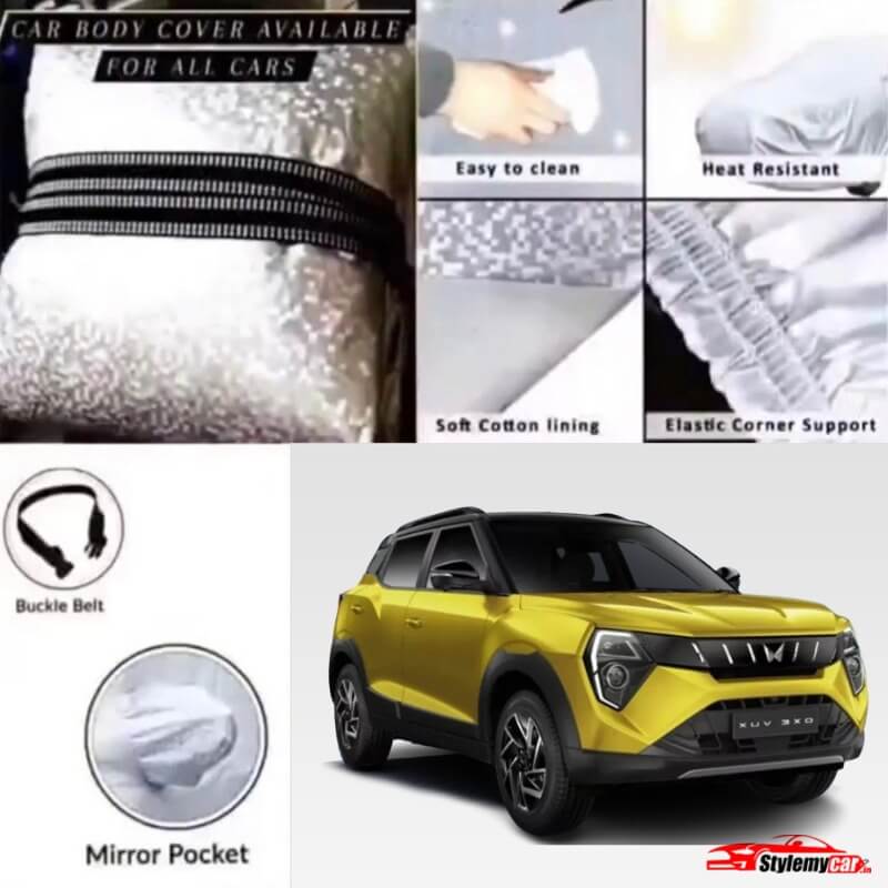 Mahindra XUV 3xO Waterproof Body Cover with UV Rays Projection