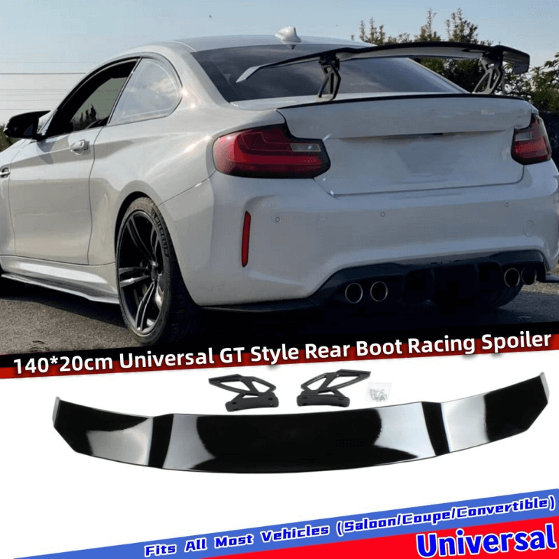 V Style Track GT Car Rear Trunk Roof Lip Universal Spoiler Wing