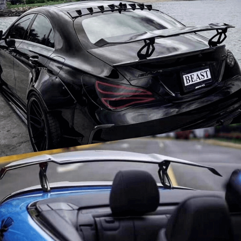 V Style Track GT Car Rear Trunk Roof Lip Universal Spoiler Wing