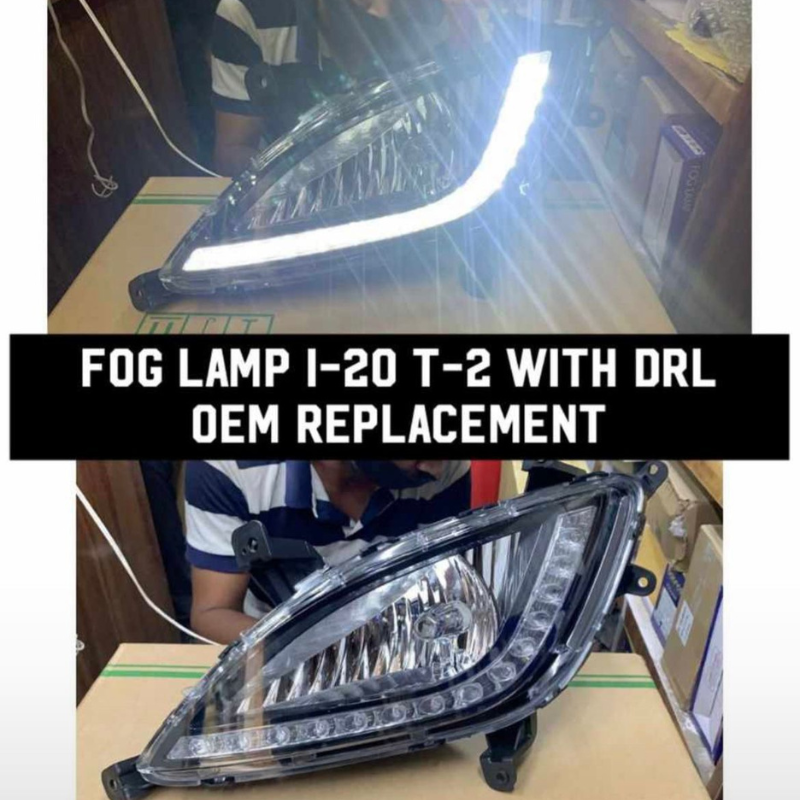 Fog Lamp I-20 T-2 With DRL OEM Replacement