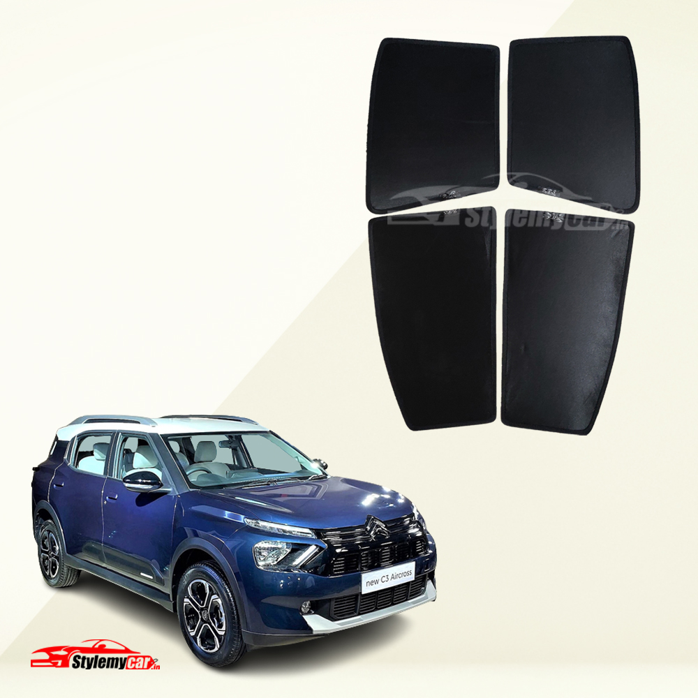 Citroen Aircross C3 Z Black Half Cut Sunshades