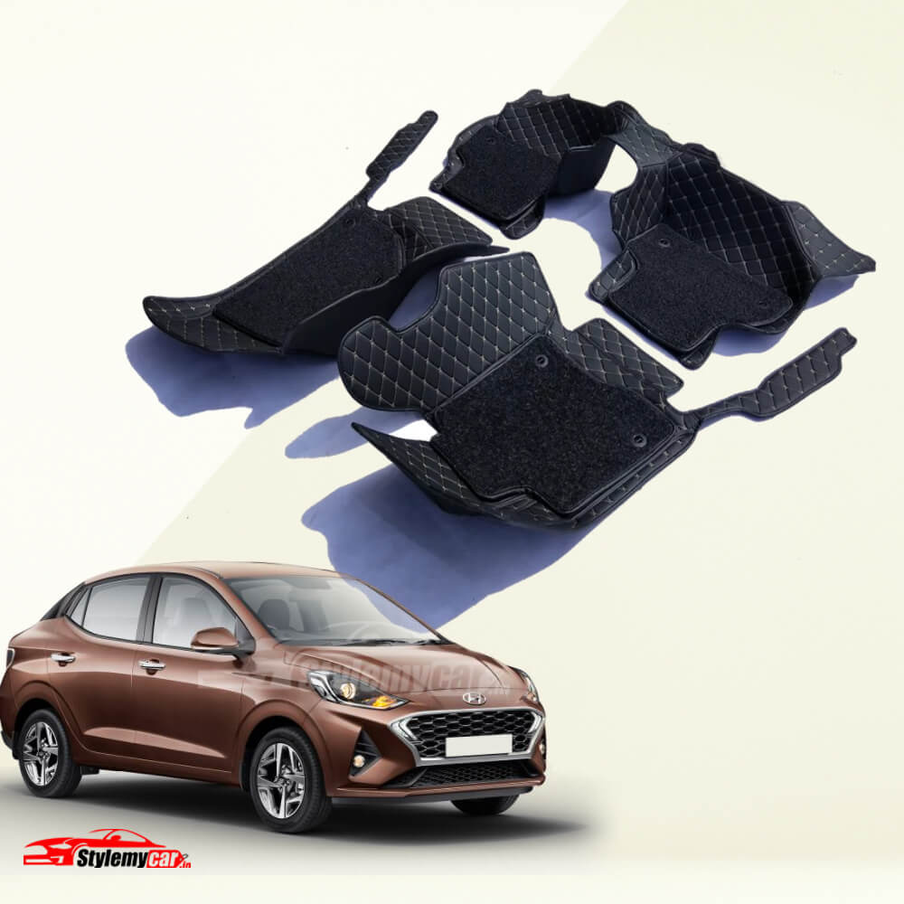 Hyundai Aura Luxury Series 7D Floor Mats