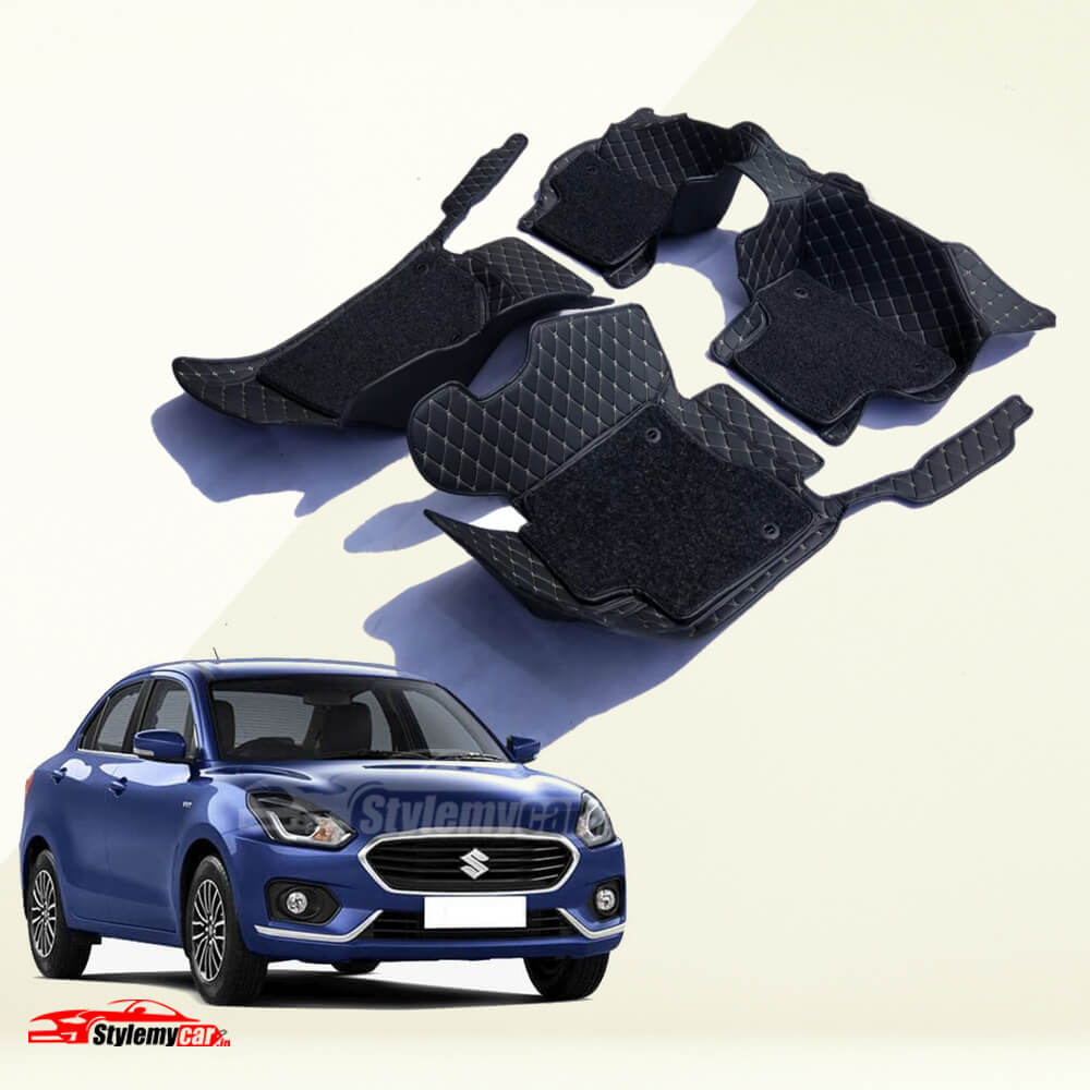 Maruti Dzire 2017-2021 Luxury Series 7D Floor Mats