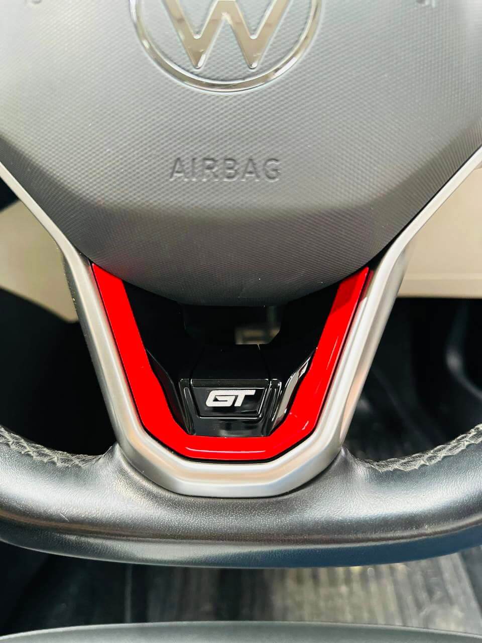 Volkswagen Virtus Steering Wheel Trim GT Badge