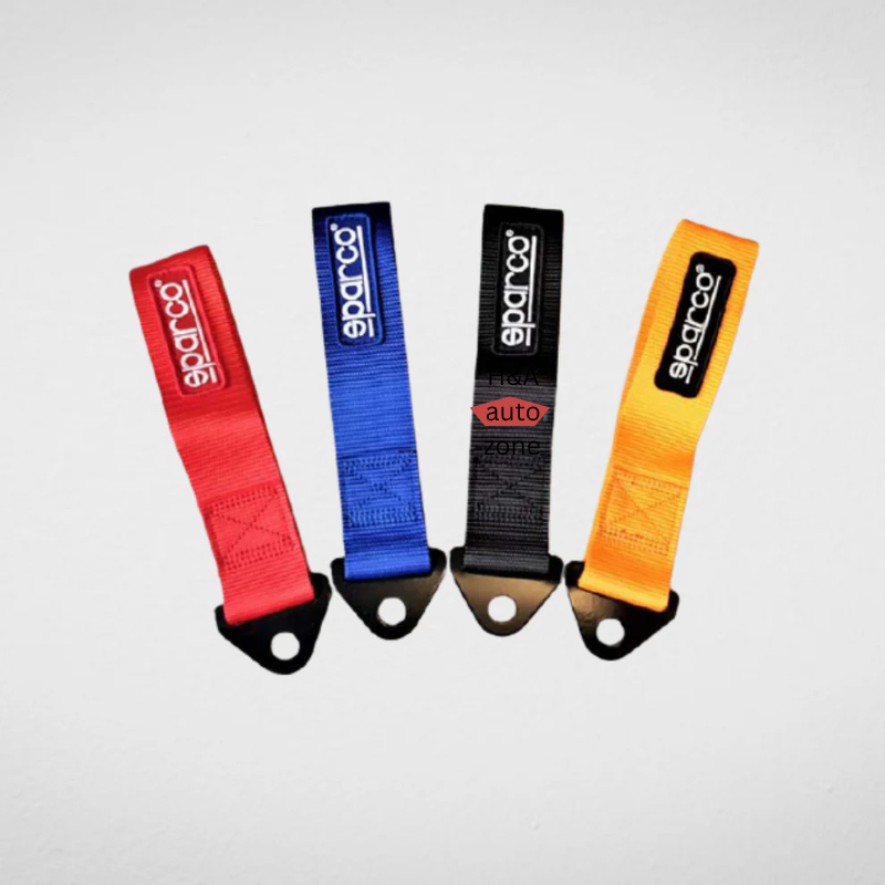 Sparco Front and Rear Tow Strap | Heavy-Duty Towing Hook Kit Multiple Colour Options