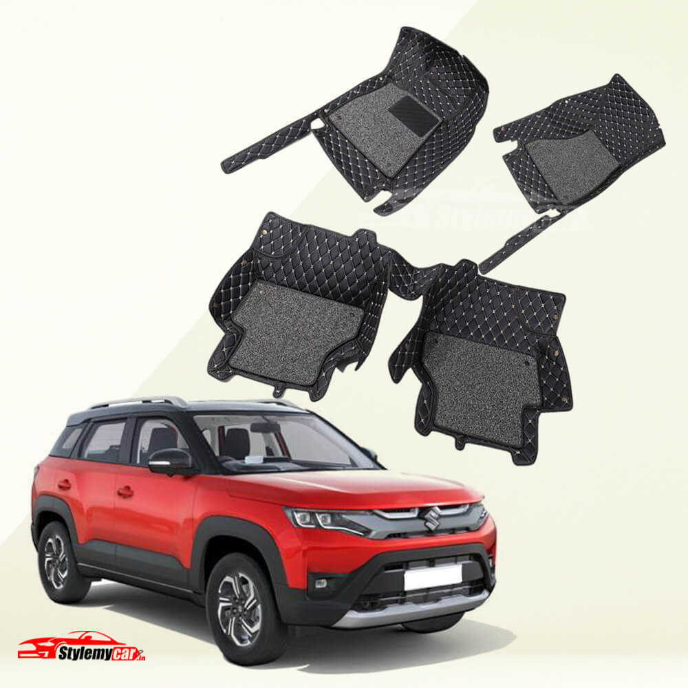 Maruti Brezza 2022 Model Premium 7D Floor Mats