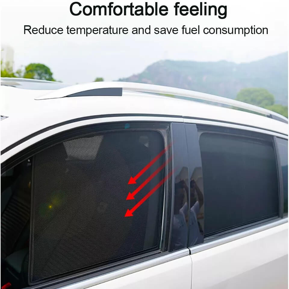 Jeep Meridian Z Black Half Cut Sunshades