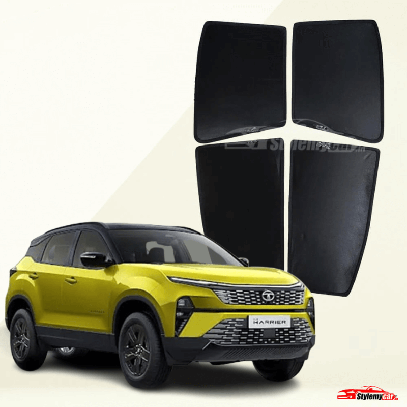 Tata Harrier 2024 Model Z Black Half Cut Sunshades