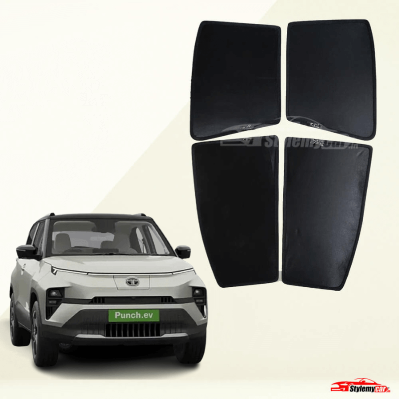 Tata Punch EV Model Z Black Half Cut Sunshades