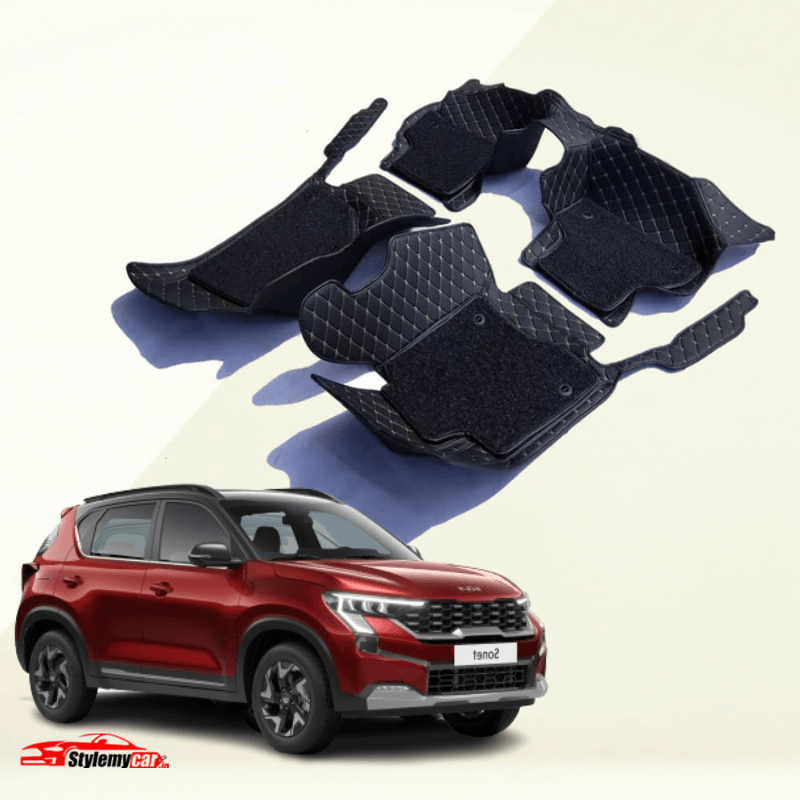 Kia Sonet 2024 Model Luxury Series 7D Floor Mats