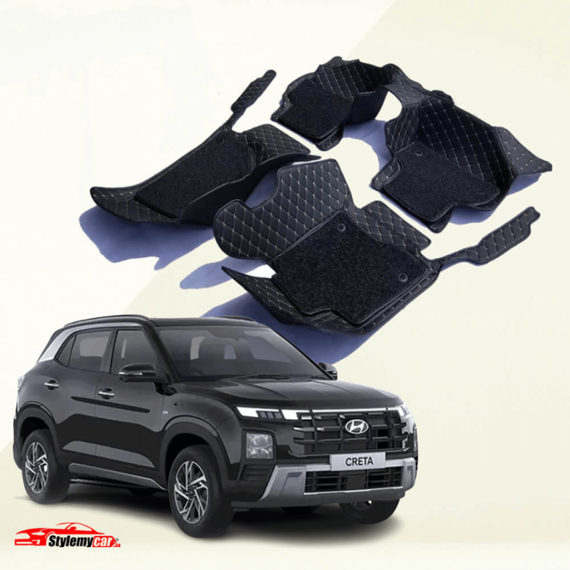 Hyundai Creta 2024 Model Luxury Series 7D Floor Mats