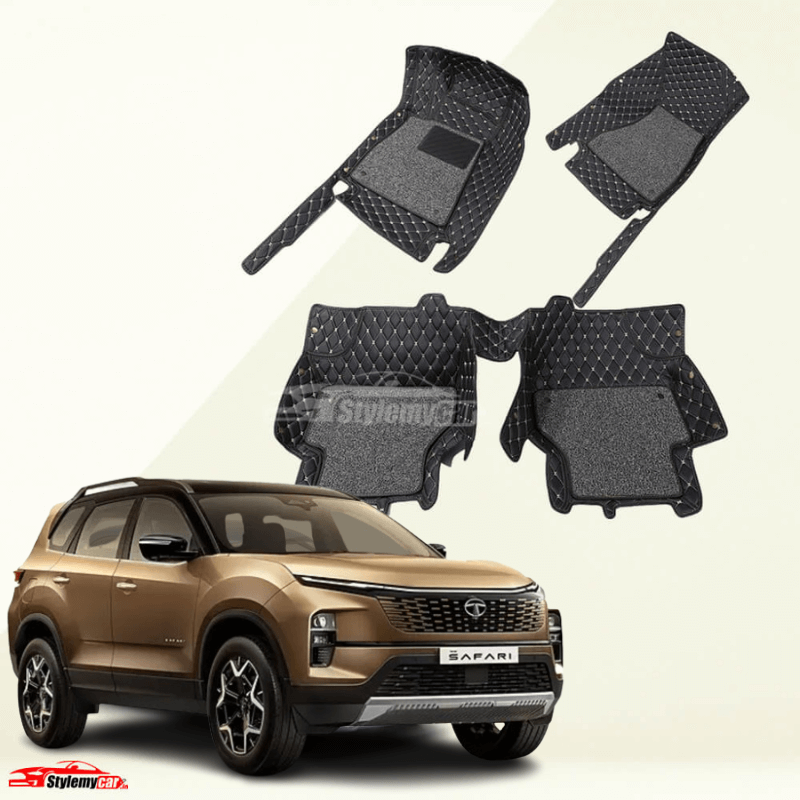 Tata Safari 2024 Model Premium 7D Floor Mats