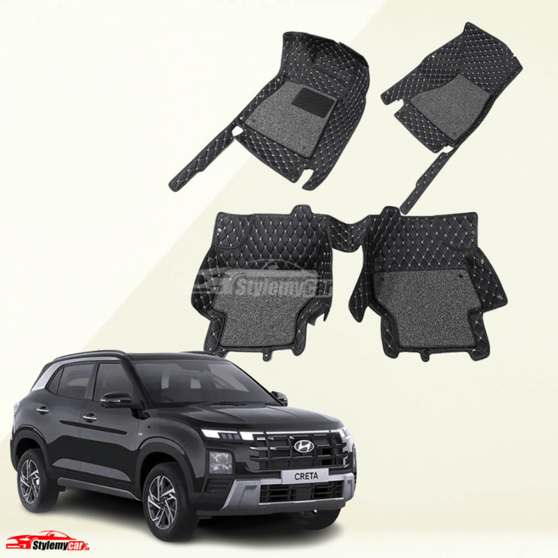 Hyundai Creta 2024 Model Premium 7D Floor Mats