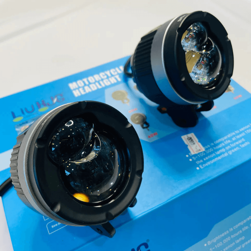 HJG 124 Dual-Lens Auxiliary Lights | 120W High-Performance Fog Lamps