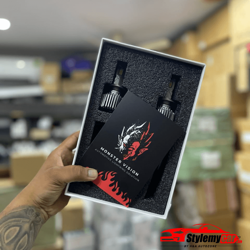 Monster Vision 180W LED Bulb – Universal Fit for All Cars (1-Year Warranty)