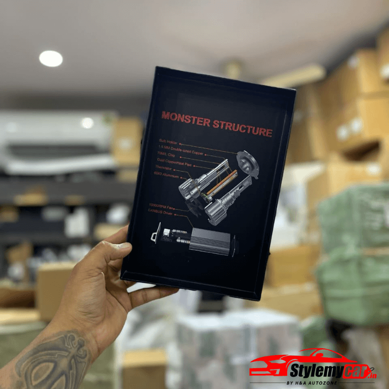 Monster Vision 180W LED Bulb – Universal Fit for All Cars (1-Year Warranty)