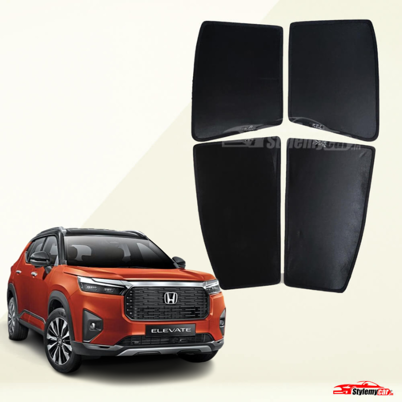 Honda Elevate Z Black Half Cut Sunshades