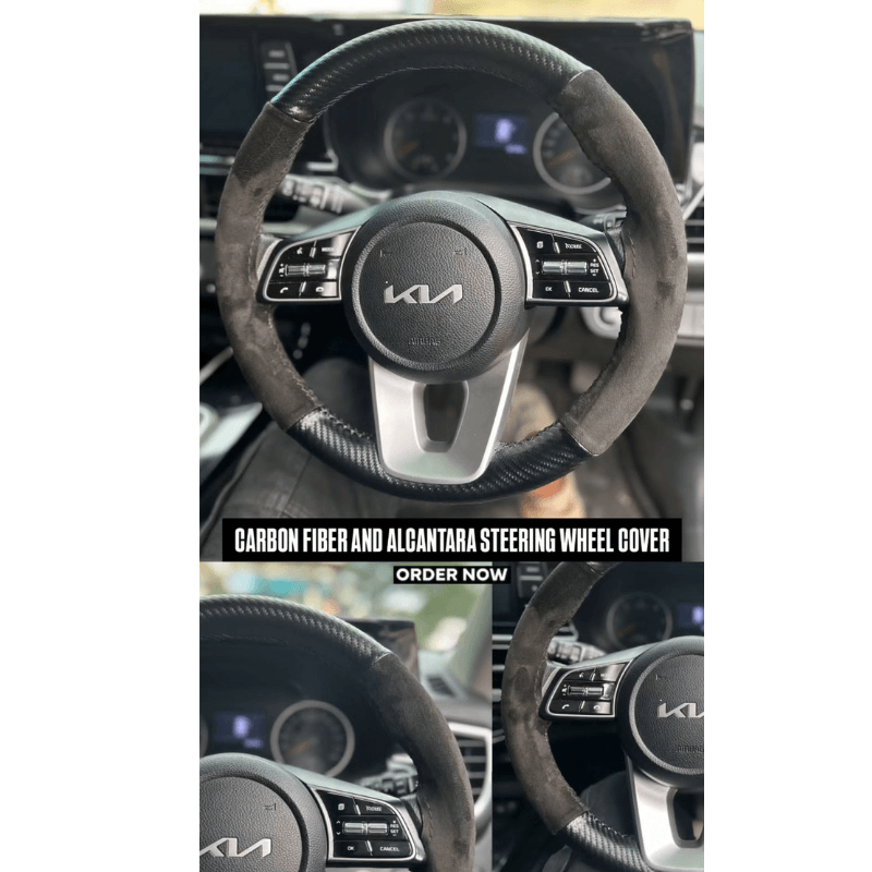 Alcantra steering cover