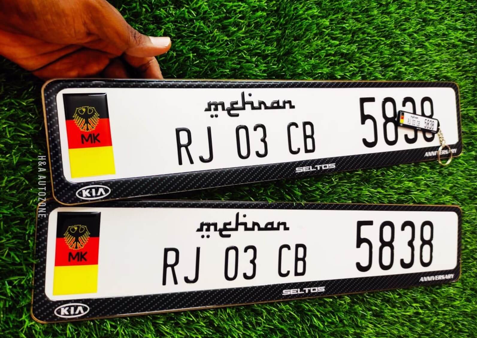 Premium Car Gel Number Plates