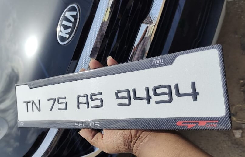 Premium Car Gel Number Plates