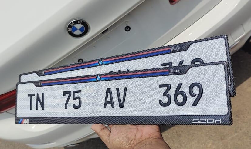 Premium Car Gel Number Plates