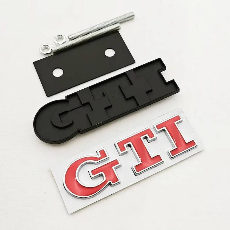 GTI Front Grille Logo Badge For VW POLO | Sporty OEM-Style design Colour